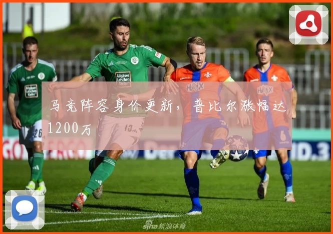 马竞阵容身价更新，普比尔涨幅达1200万
